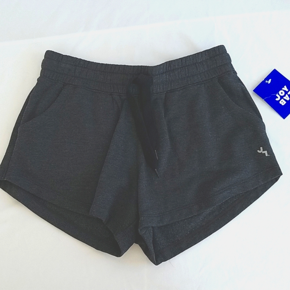 Joy Lab Soft, Plush, Cozy Drawstring Charcoal Shorts Size XS